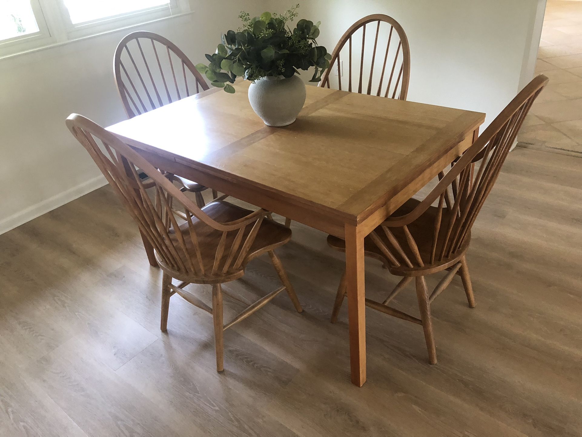 Timeless Dining Table And Chairs, With Hidden Extensions