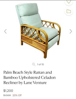 Vintage Rattan Recliner