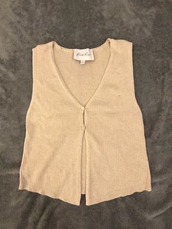 Sleeveless Tan Crop top