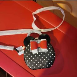 Disney x Kate Spade Minnie Mouse Leather Crossbody Polka Dots MSRP $348