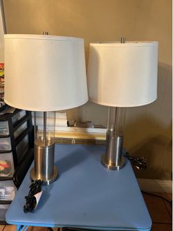 2 Lamps 27”H