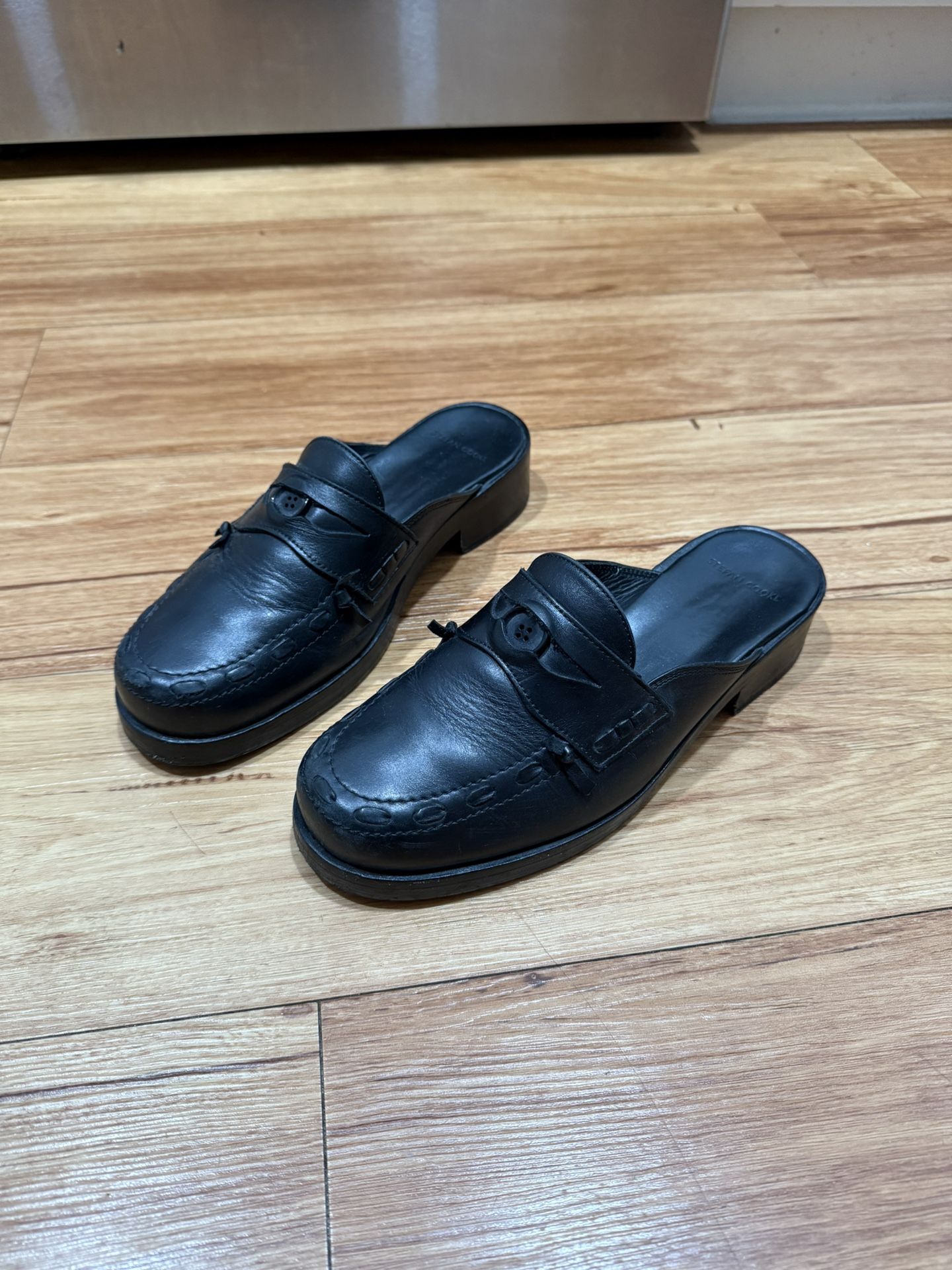 Stefan Cooke Leather Loafer Mule