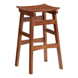 25Home:Aalto Walnut Wood Saddle Bar Stool,***Free Delievry🚚