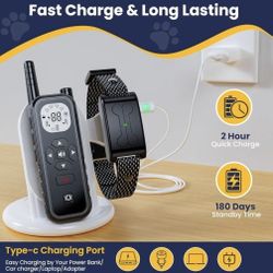 Wireless Dog Training Collar with Remote, Adjustable Range, 3 Training Modes