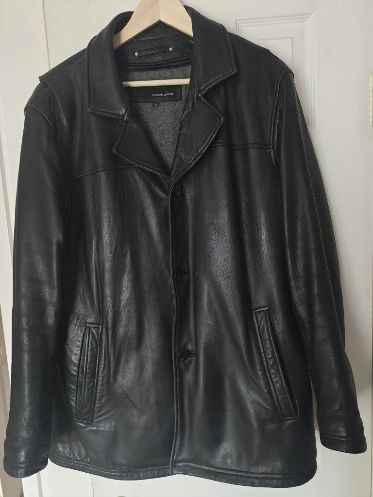 Large Size Thick Real Leather Jacket