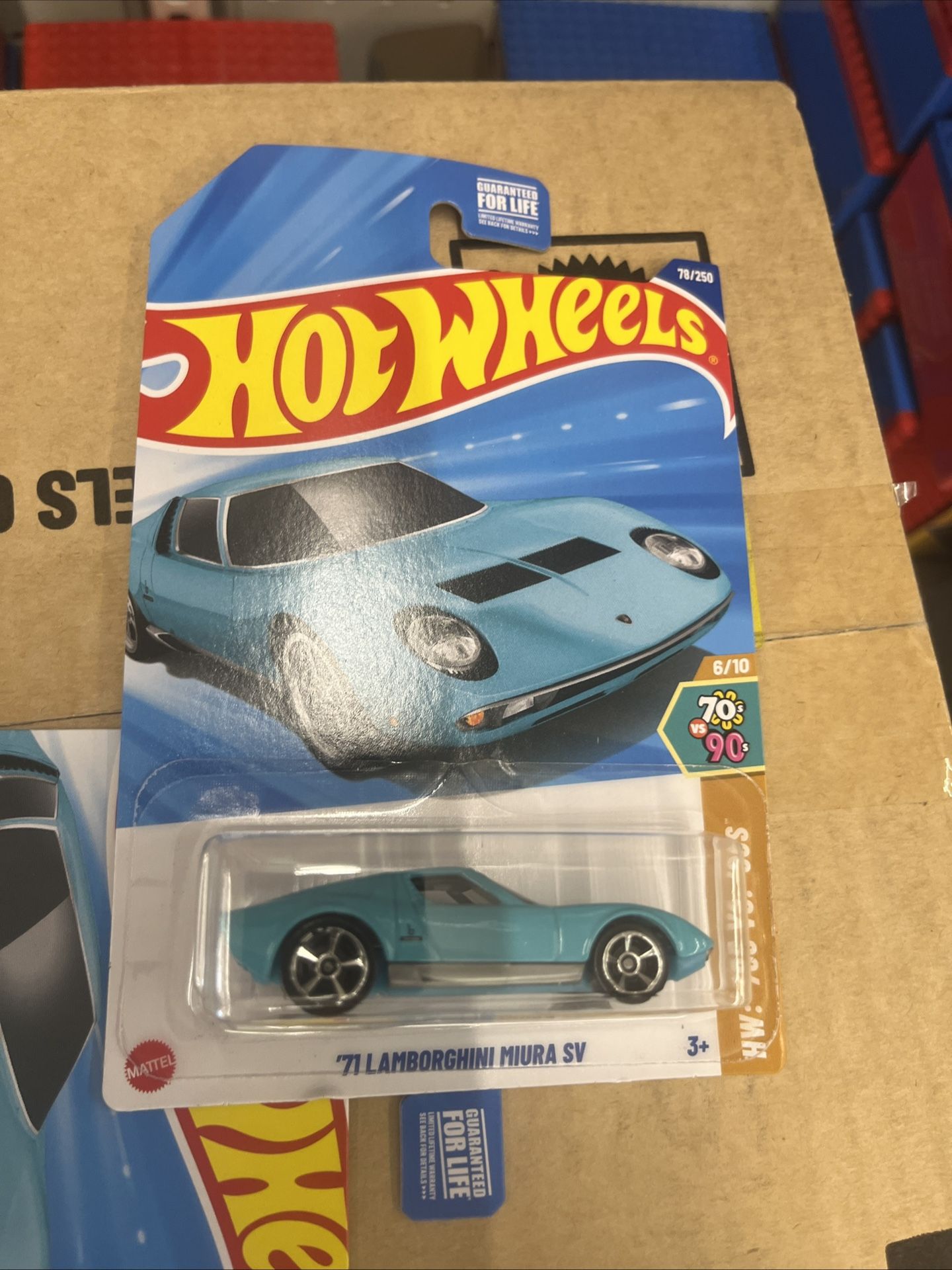 VHTF Hot Wheels ‘71 Lamborghini Miura SV 2025 kroger Exclusive Aqua Blue lambo