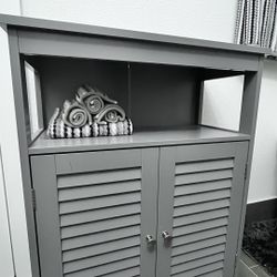 Storage Cabinet, Gray