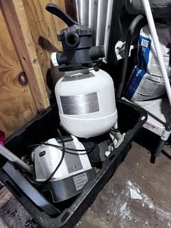 Pool Filter And Other Supplies 