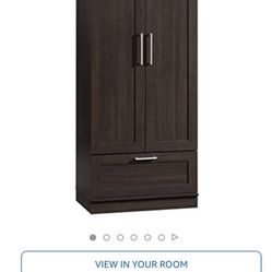 Sauder HomePlus Wardrobe, L: 28.98" x W: 20.95" x H: 71.18", Dakota Oak finish