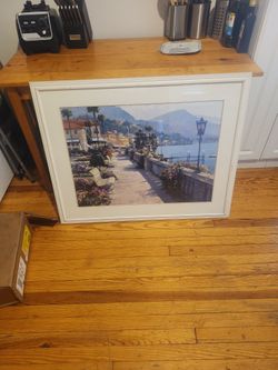 Nice Framed Wall Decor..Mediterranean Scene