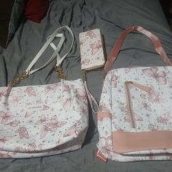Purse Wallet And Diaper Bag Matching Set
