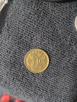 Moroccan 20 Franc coin from the year 1371 in the Islamic Calendar 