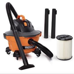 RIDGID 6 Gal. 3.5 Peak HP NXT Shop Vacuum Wet Dry Vac with General Debris Filter, Locking Hose and 