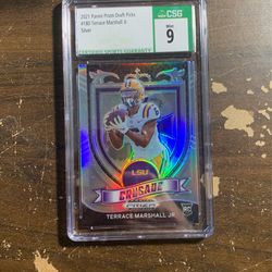 Terrace Marshall Panini Prizm Draft Picks Rookie CSG 9
