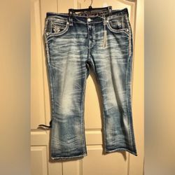 Rock Revival Tad B202 Boot Cut Jeans 44x32 Men