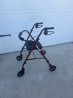 4-Wheel Rollator Walker with Seat