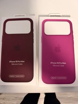Apple silicone 18 promax cases