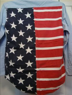 American Flag button-down shirt