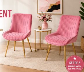 New 2 Pink Chairs