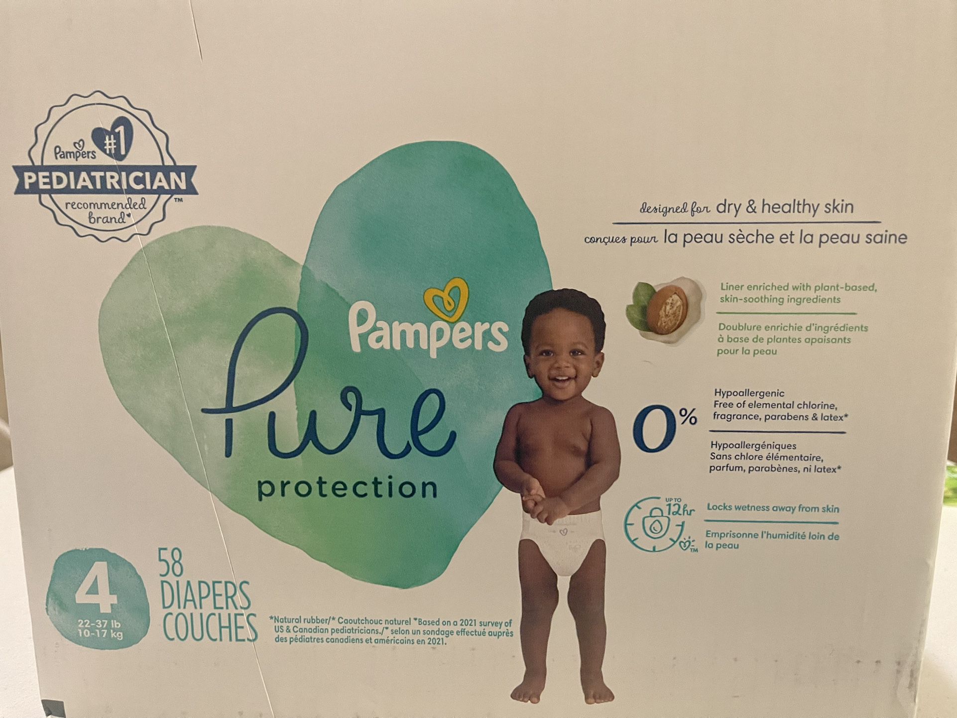 Pampers Pure Protection Diapers Size 4