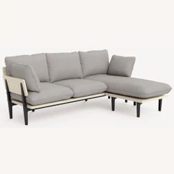 Modern grey sectional sofa