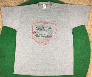 VTG 121st Security Police Flight T-Shirt "Gone to the Dogs" Cartoon Gray XL