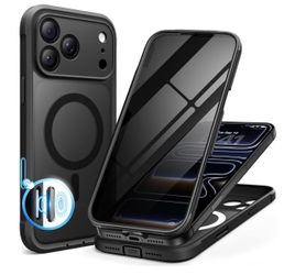 Iphone 17/18 Pro Max Black MagSafe  Case with Screen Protector