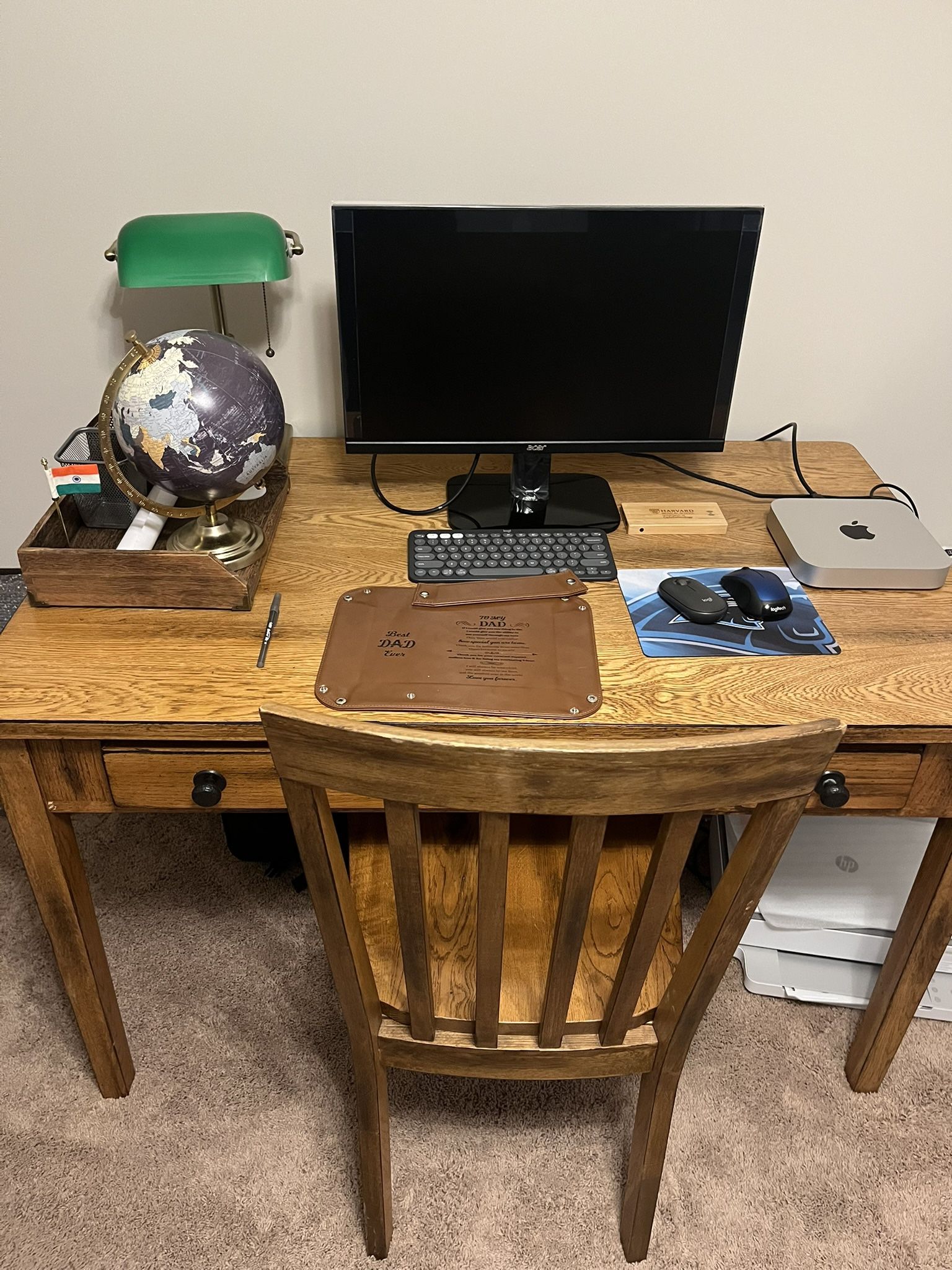 Wooden Study Table And Chair