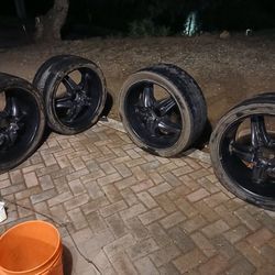 4 -24 Inch Solid Black Rims 