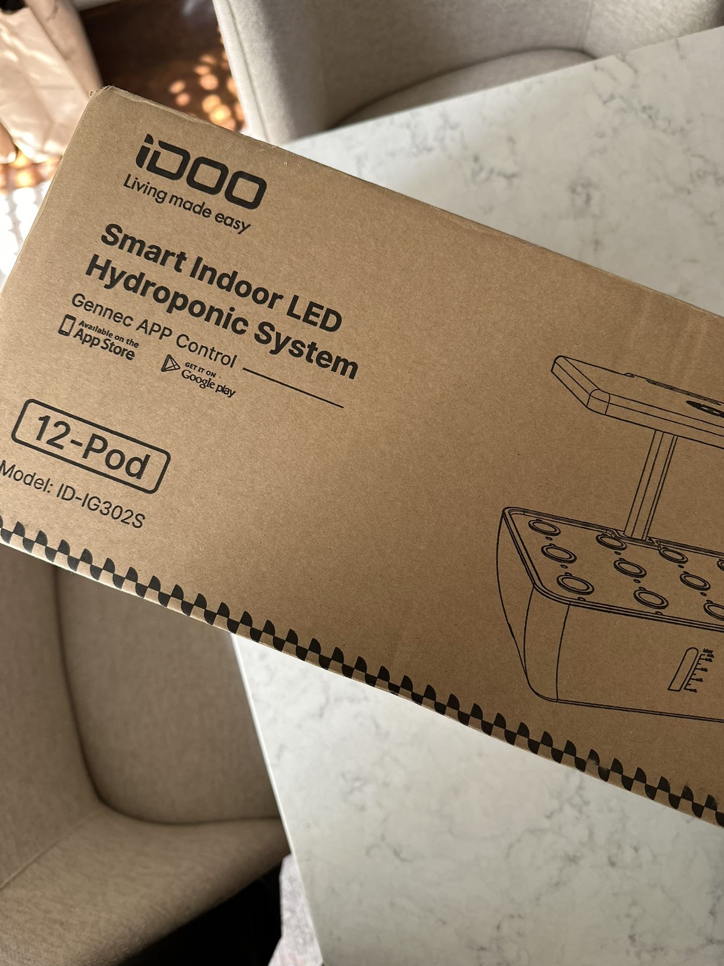 🌿 NEW iDOO Smart Indoor LED Hydroponic System – 12 Pod