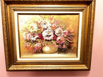 Floral Helman painting signed original painting