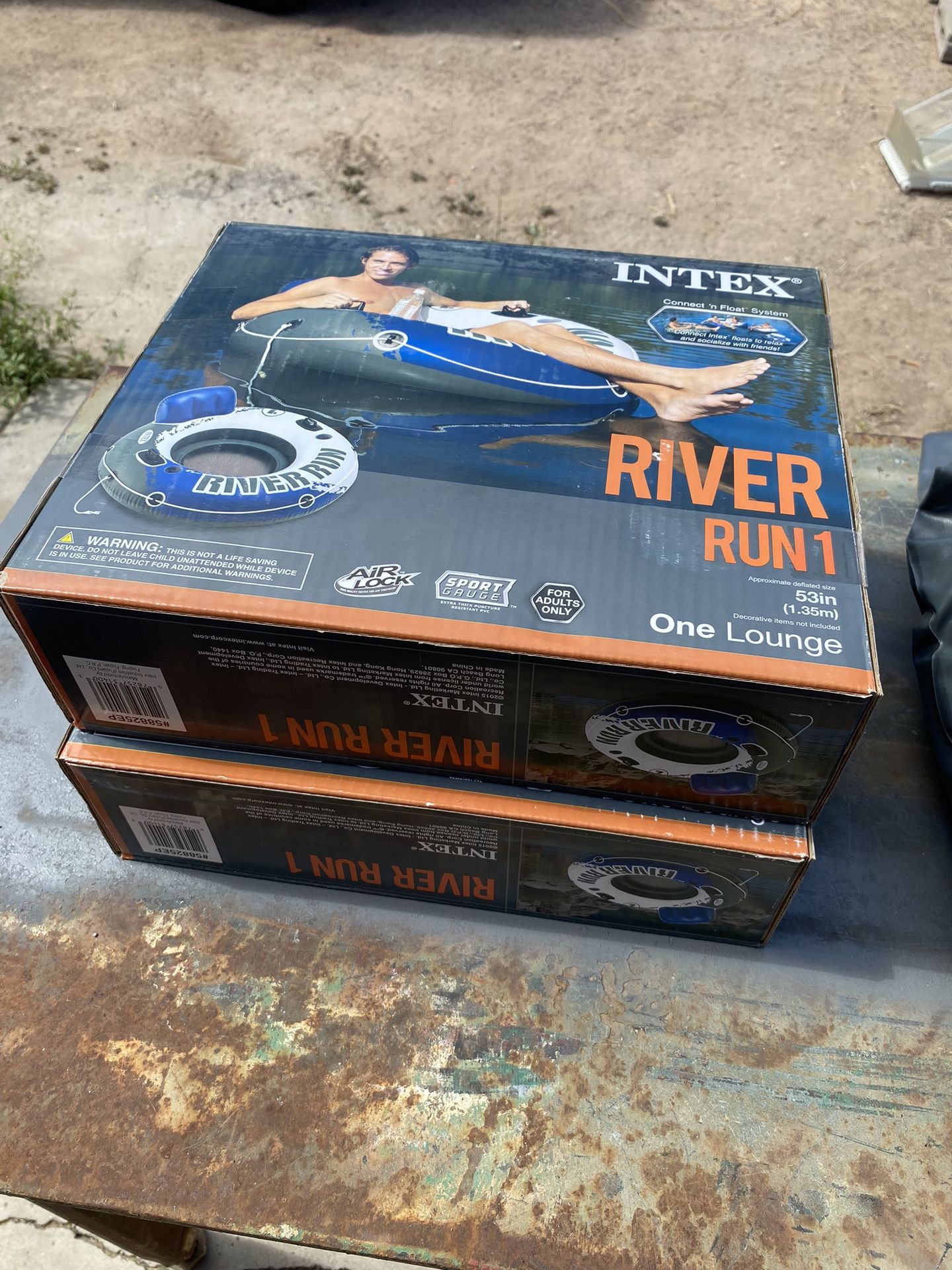Intex Tube River Run Float 3 of them