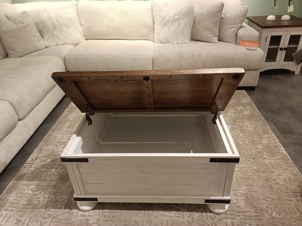 WystfieldWhite/Brown Coffee Table
Ashley Furniture$10 Down Payment And Financing Available