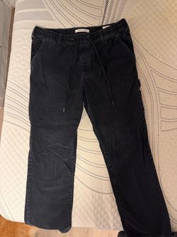 PacSun Dark Navy Corduroy Drawstring Pants