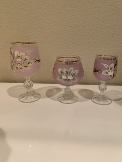 18 Pieces  BOHEMIA ROCOCO DESIGN DECOR CUPS