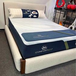 Brand New Queen Boucle Bed- Finance Available No Credit Needed