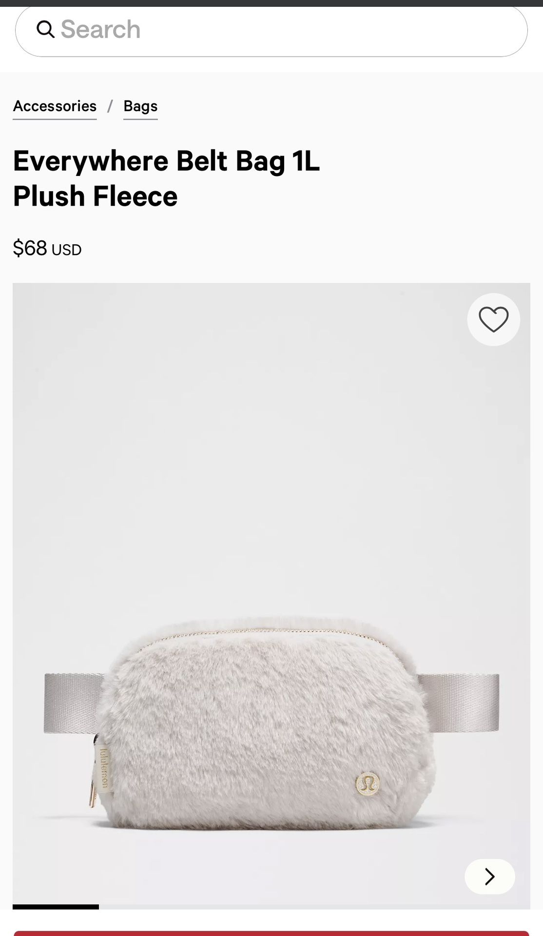 Everywhere Belt Bag 1L Plush Fleece