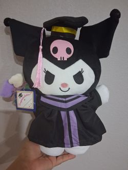 Kuromi graduation plush