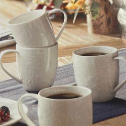 Set De Cuatro Tazas Para Café Nuevas De Princess House Wildflower 