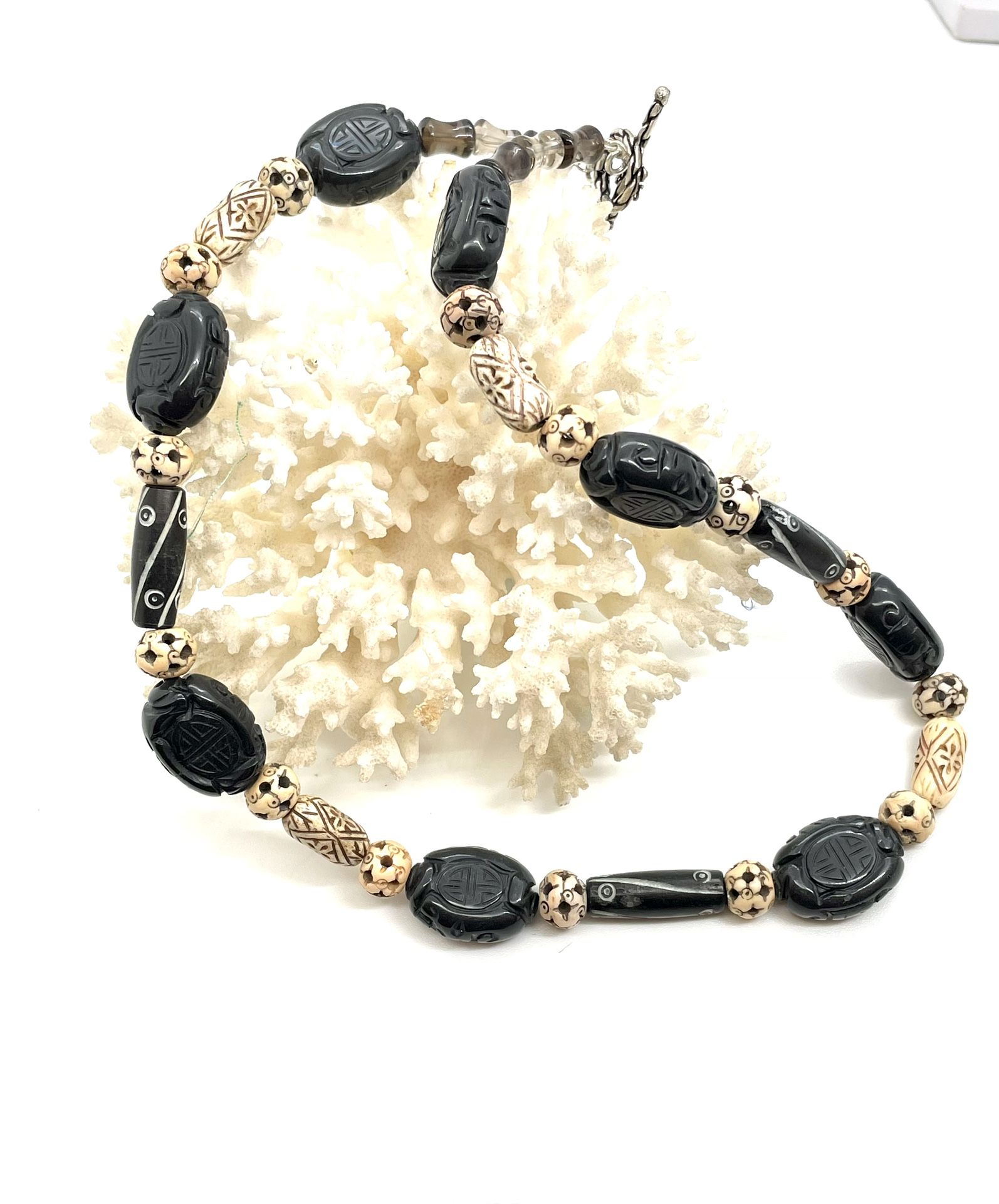 New Jade And Horn Necklace