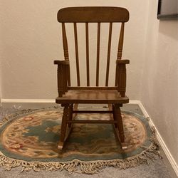 Small Wooden Rocking Chair