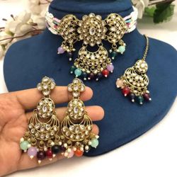 cocktail kundan choker