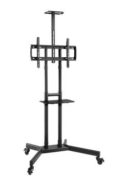 Rolling TV Floor Stand with Shelf