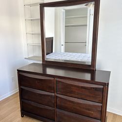 Bedframe, Full-Size With Dresser