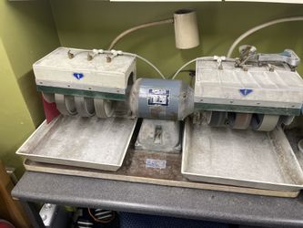 DIAMOND PACIFIC TITAN 8 “ cabbing MACHINE & no brand polish gem machine used