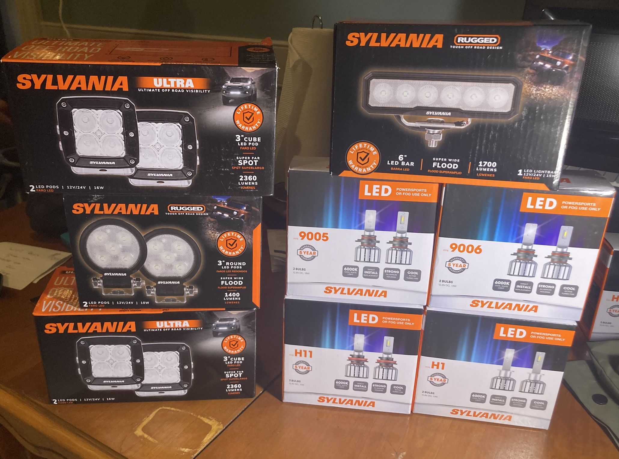 Unopened Sylvania Bulbs