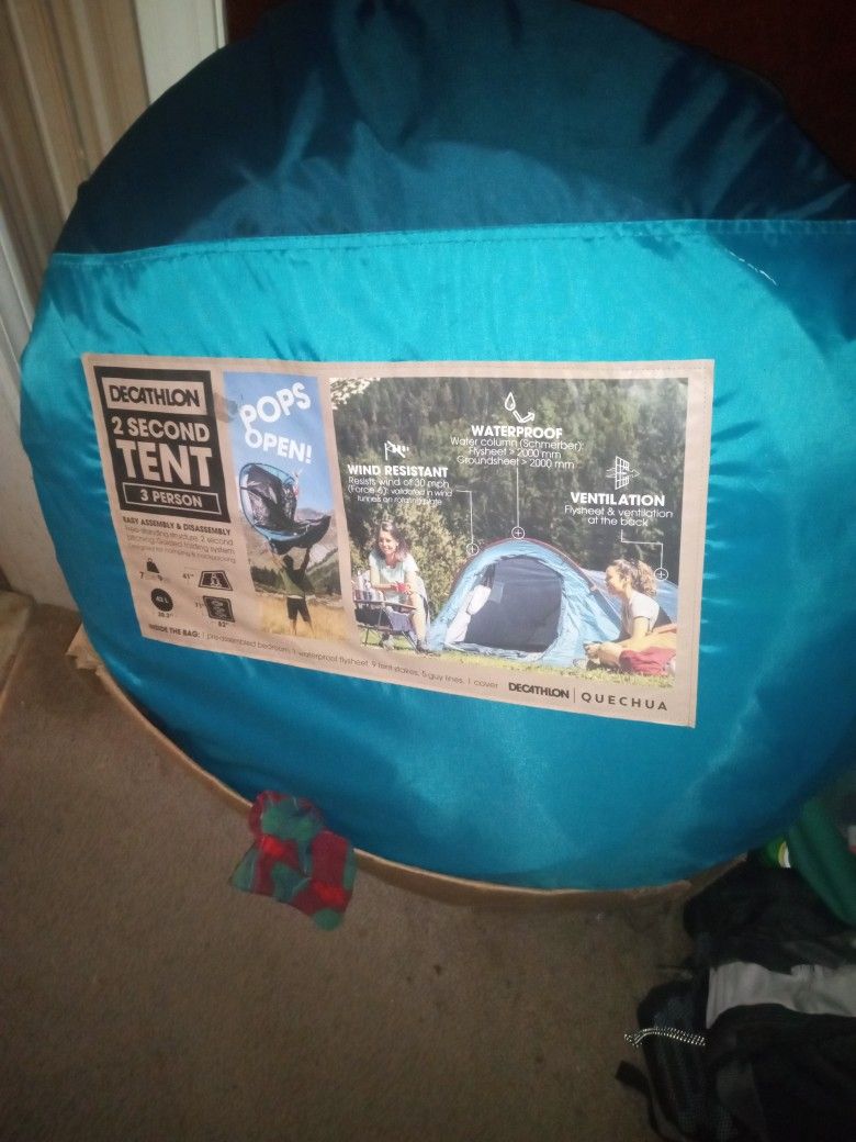Decathlon 2 Second Tent For 3 Person