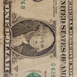 Fancy serial number (contact info removed)6, 2017 A, 1 dollar bill, solid quad of 8's. 