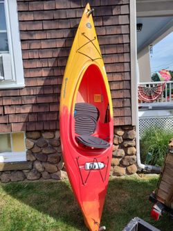 Perception Sit-Inside Kayak Red Yellow