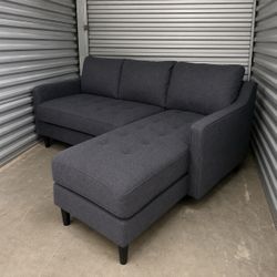 Coouch Sectional Dark Blue Set